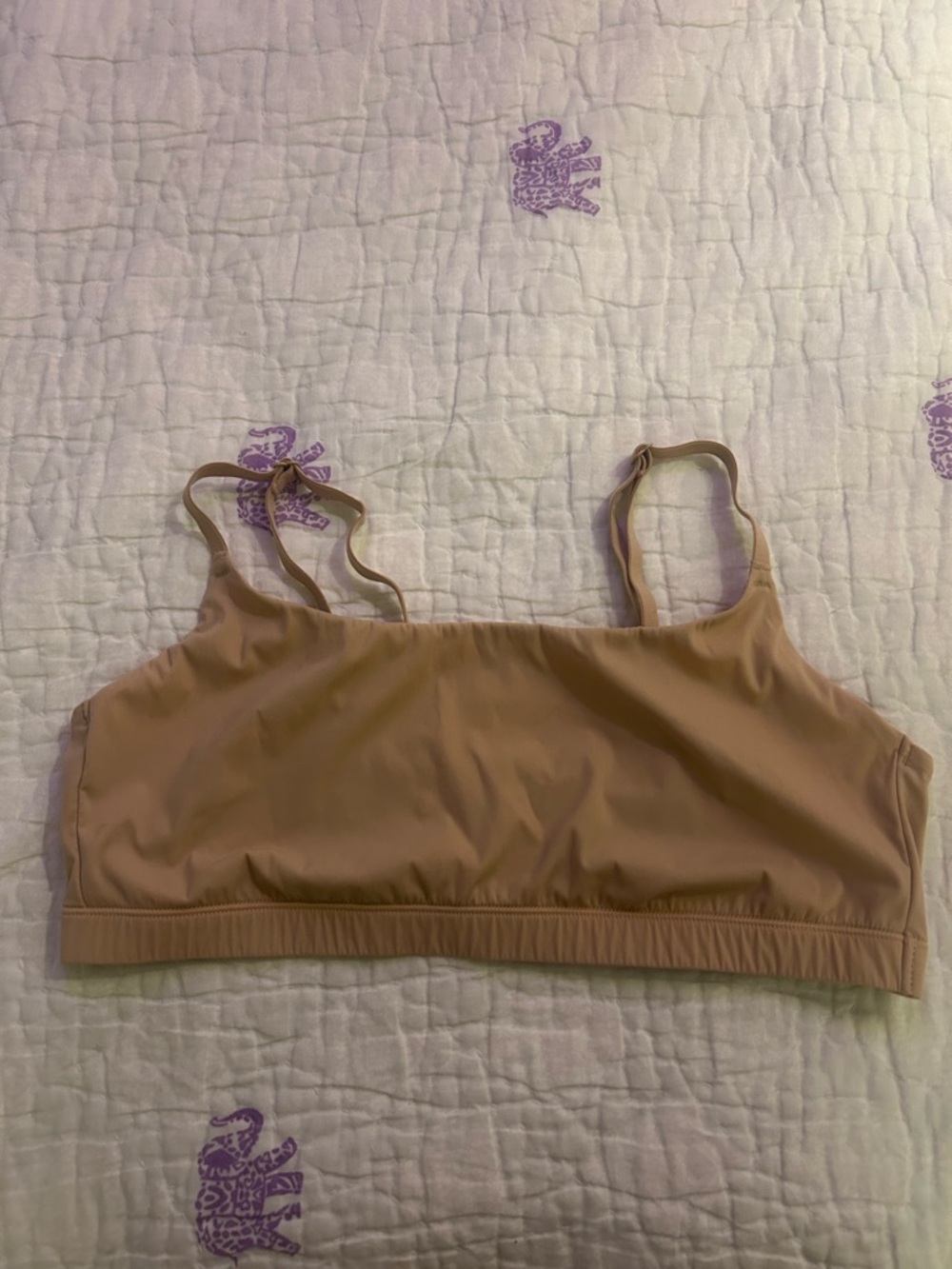 Nude Seamless Bralette with Adjustable Straps